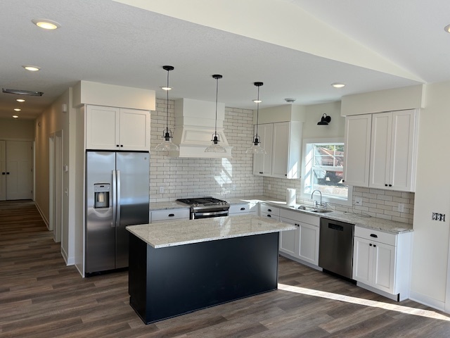 Finished barndominium kitchen
