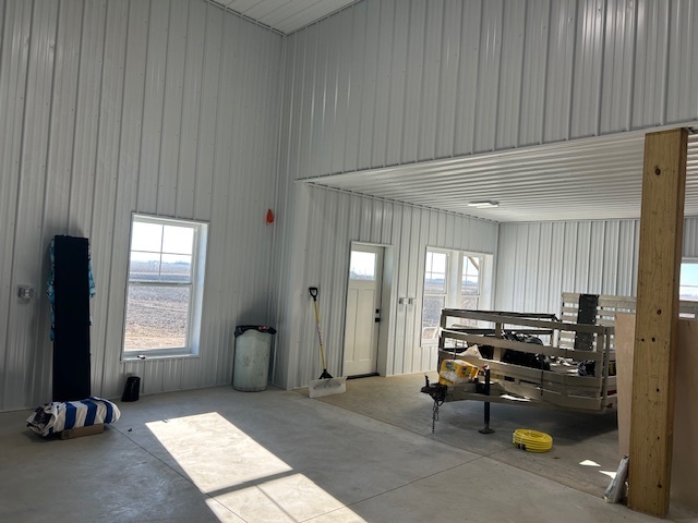 Attached shop space